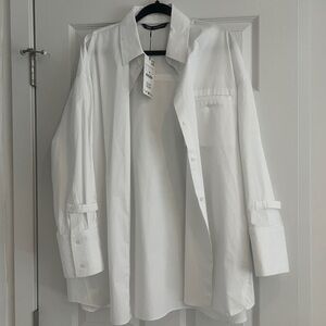 Brand new Zara oversized white button up